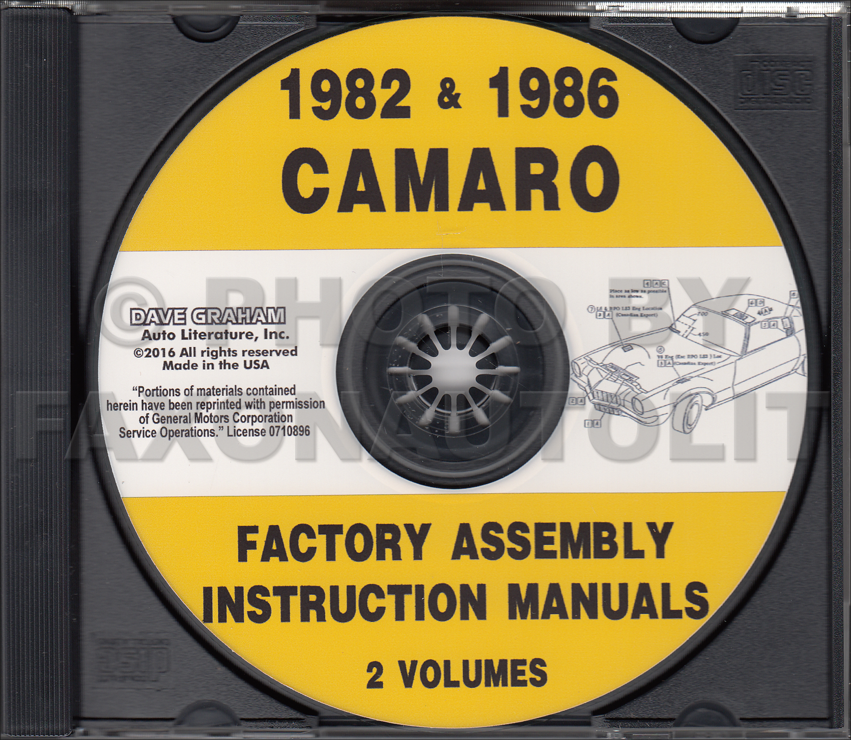 1982 & 1986 Camaro Factory Assembly Manual CD