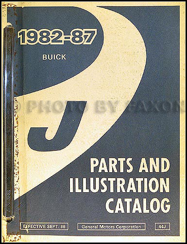 1982-87 Buick Skyhawk Parts Book Original