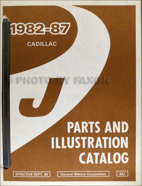 1982-1987 Cadillac Cimarron Parts Book Original
