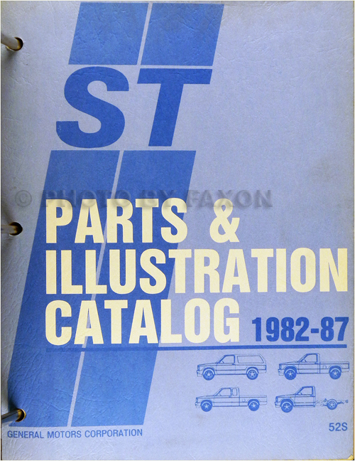 1982-1987 Chevrolet and GMC S-10 S-15 Jimmy Blazer Parts Book Original