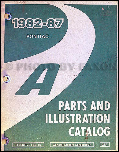 1982-1987 Pontiac 6000 Parts Book Original