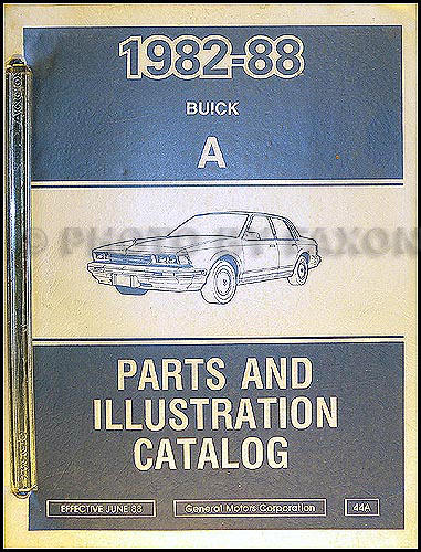 1982-88 Buick Century Parts Book Original