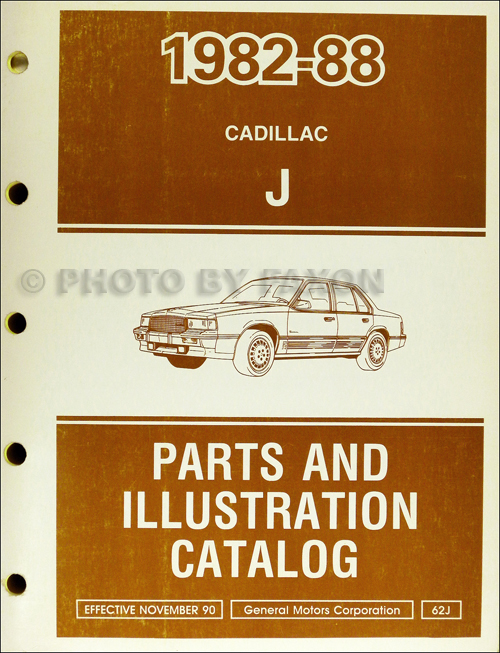 1982-1988 Cadillac Cimarron Parts Book Original