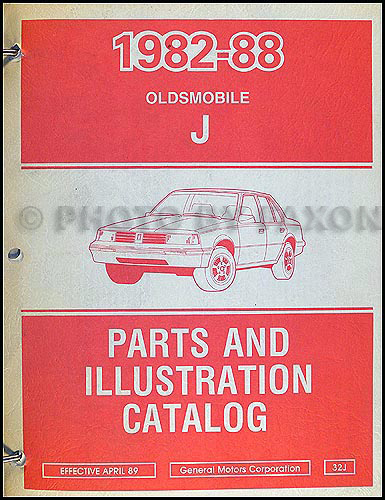 1982-1988 Oldsmobile Firenza Parts Book Original