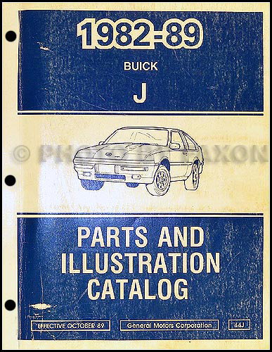 1982-89 Buick Skyhawk Parts Book Original