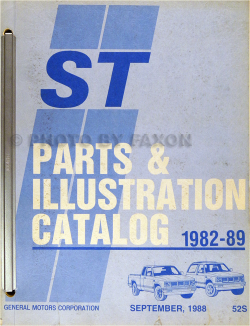 1982-1989 Chevrolet and GMC S-10 S-15 Jimmy Blazer Parts Book Original
