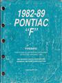 1982-1989 Pontiac Firebird Parts Book Original CANADIAN