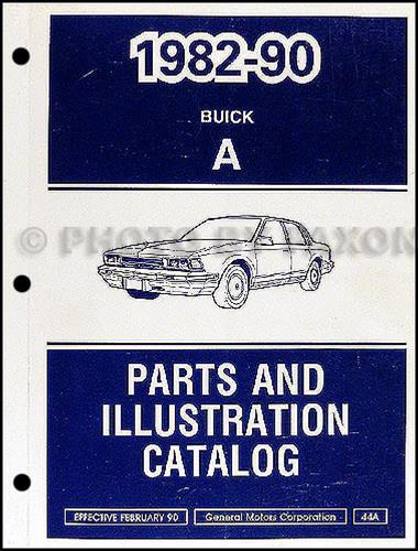 1982-90 Buick Century Parts Book Original