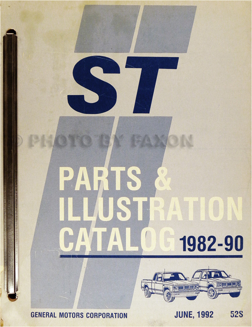 1982-1990 S10 S15 Jimmy Blazer and Pickup Parts Book Original