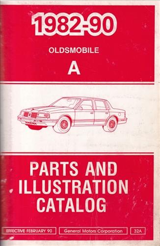 1982-1990 Oldsmobile Cutlass Ciera Parts Book Original