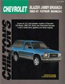 Chilton's Total Car Care Repair Manual Chevrolet Blazer/Jimmy/Bravada 1982-1991