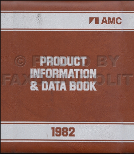 1982 AMC Data Book and Color and Upholstery Album Original