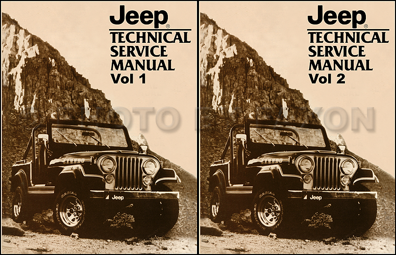 1982 Jeep Shop Manual Reprint - All models 2 Volume Set