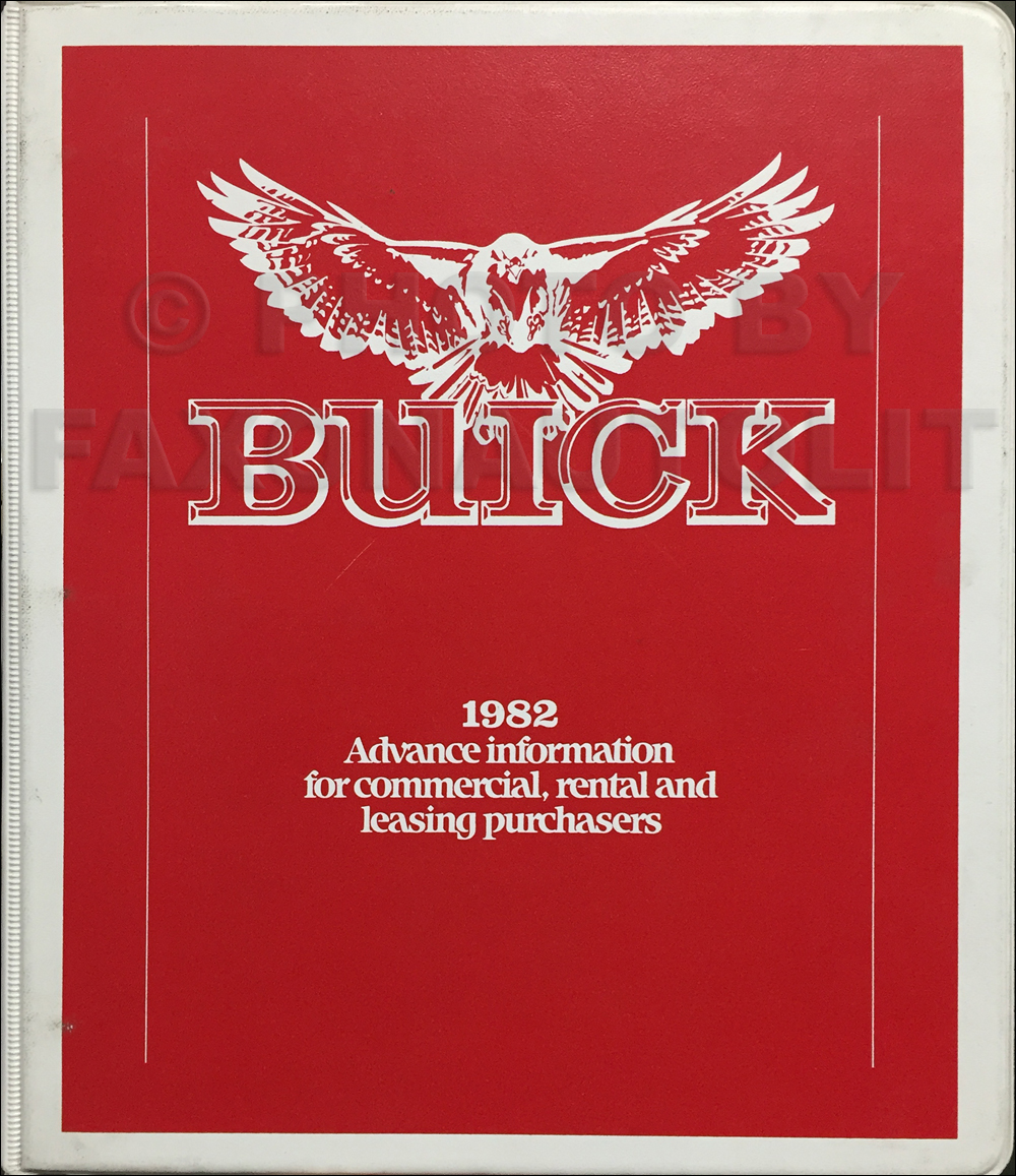 1982 Buick Advance Fleet Buyers Guide Original