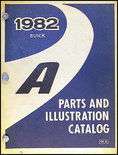 1982 Buick Century Parts Book Original