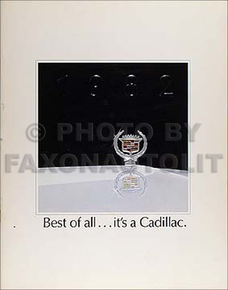 1982 Cadillac Color Sales Catalog Original