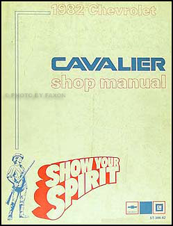 1982 Chevy Cavalier Repair Manual Original 