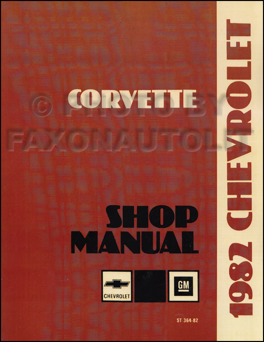 1982 Corvette Repair Manual Original