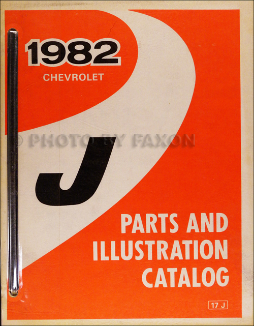 1982 Chevrolet Cavalier Parts Book Original