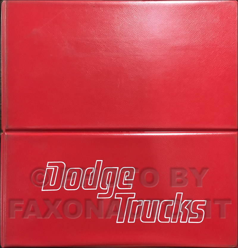 1982 Dodge Truck Data Book and Color & Upholstery Album Original