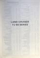 1982 Toyota Land Cruiser FJ60 Electrical Wiring Diagram Original 4 door Gas