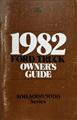 1982 Ford 800, 8000, 9000 Owner's Manual Original Heavy Truck
