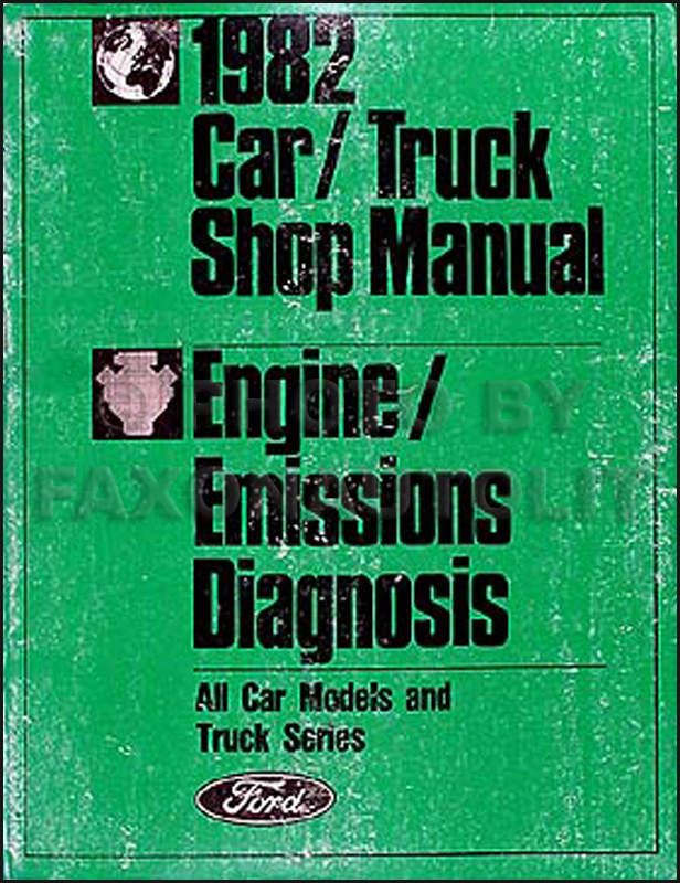 1982 Ford Lincoln Mercury Engine Emission Diagnosis Manual Original