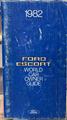 1982 Ford Escort Owner's Manual Original