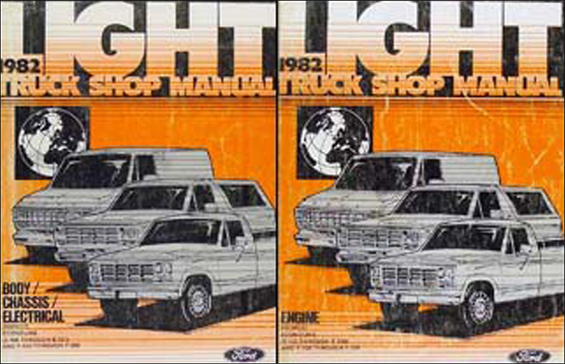 1982 Ford Truck Repair Shop Manual Set E & F 100-350 Bronco Econoline Van