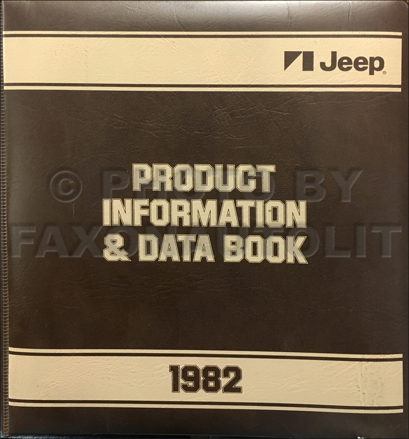 1982 Jeep Color & Upholstery Album and Data Book Original