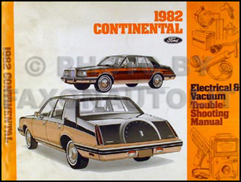 1982 Lincoln Continental Electrical Troubleshooting Manual