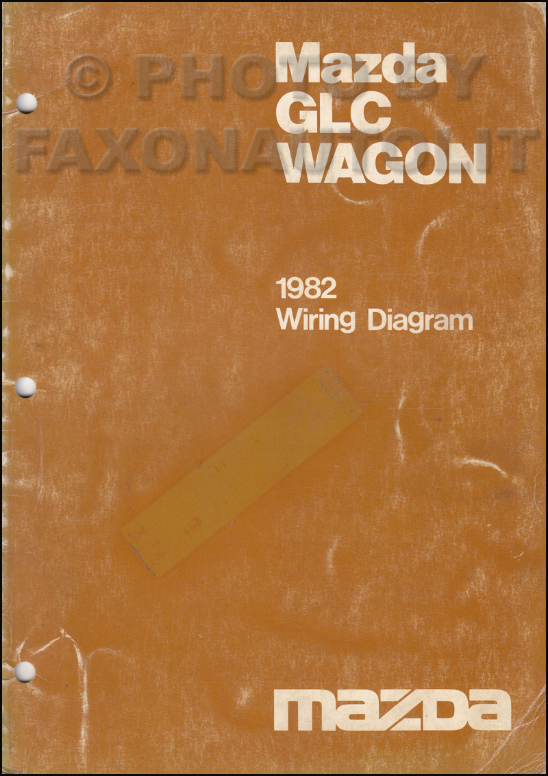 1982 Mazda GLC Wagon Wiring Diagram Manual Original