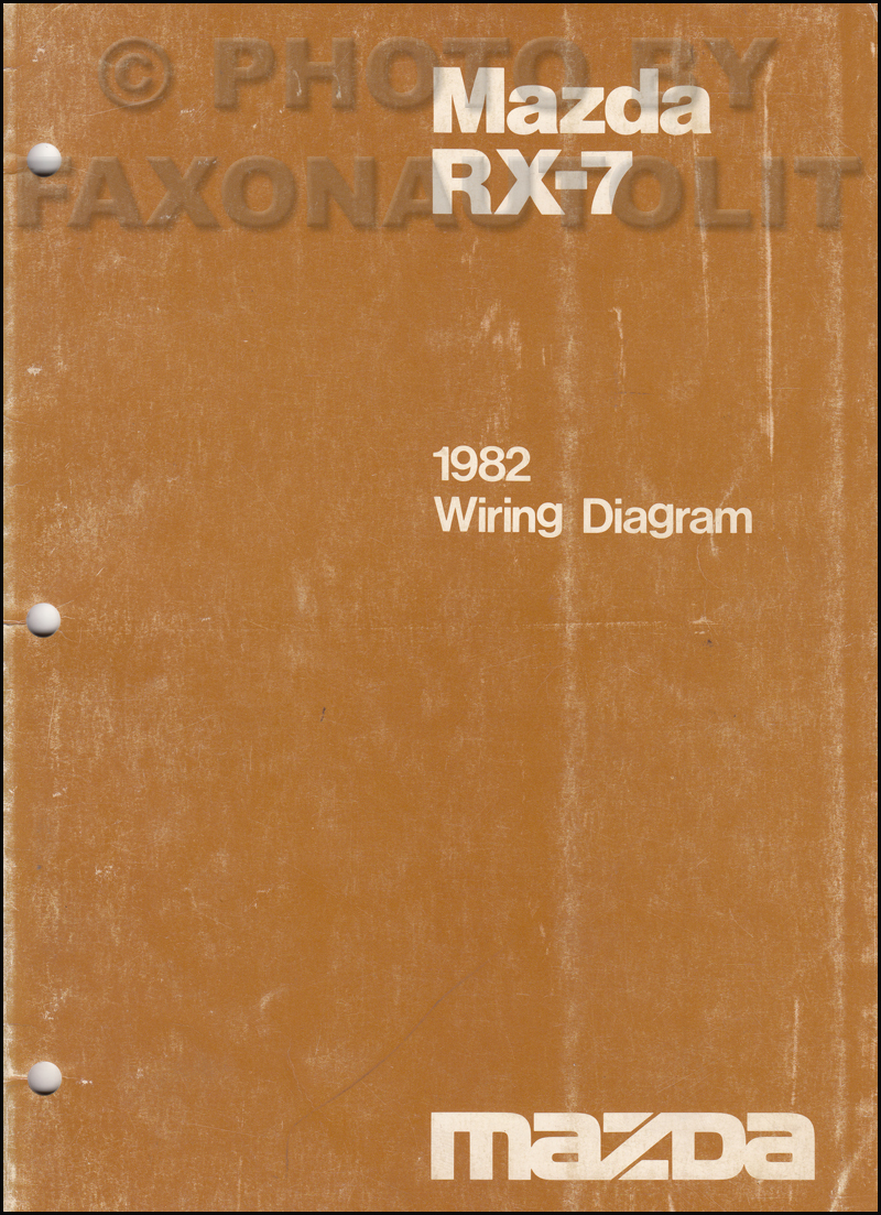 1982 Mazda RX-7 Wiring Diagram Manual Original RX7