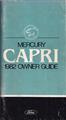 1982 Mercury Capri Owner's Manual Original