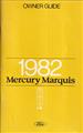 1982 Mercury Marquis and Grand Marquis Owner's Manual