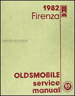 1982 Oldsmobile Firenza Repair Manual Original 