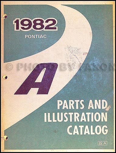 1982 Pontiac 6000 Parts Book Original