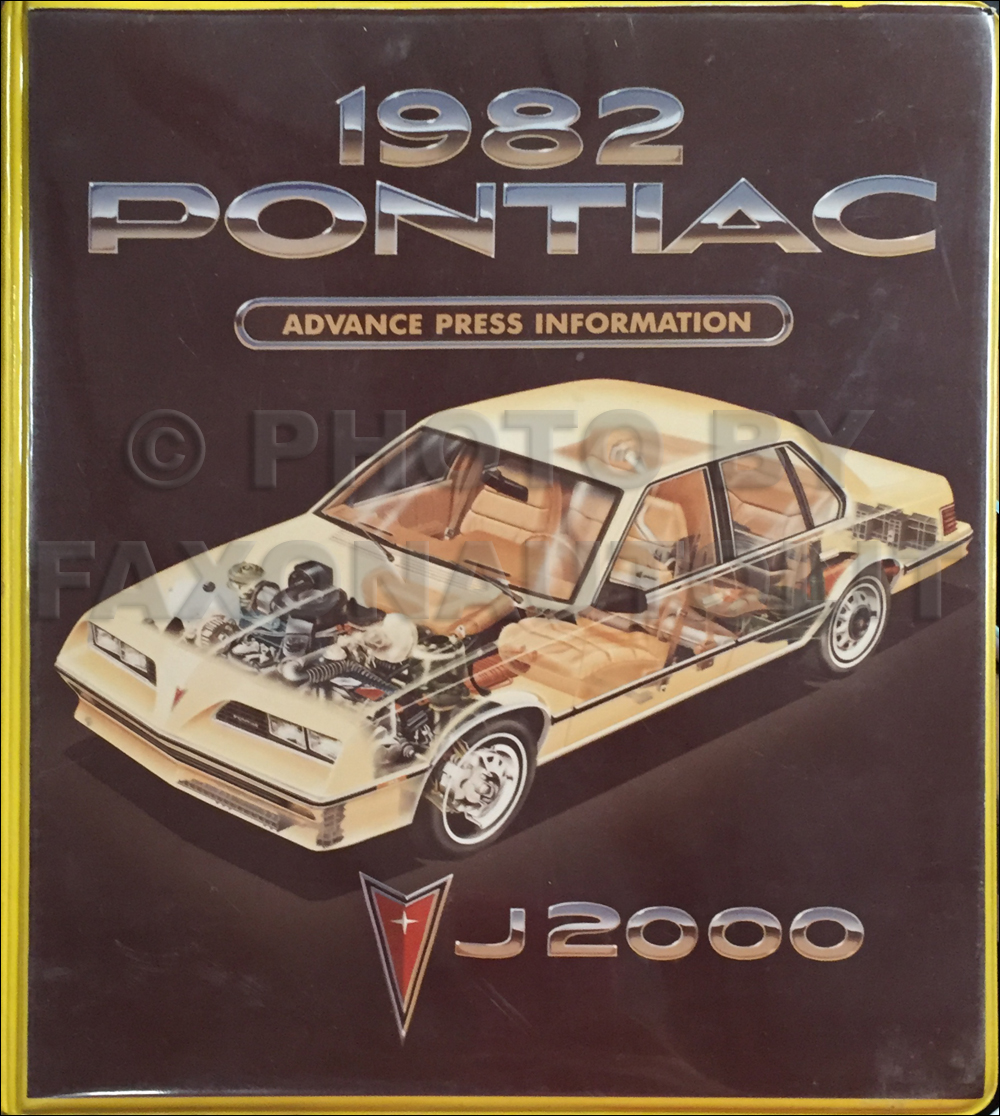 1982 Pontiac J2000 Technical Press Kit