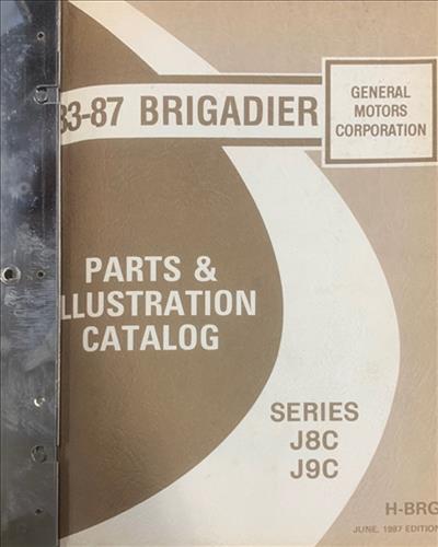 1983-1987 GMC Brigadier Steel Conventional Parts Book Original J8C J9C
