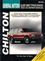 Chilton's Total Car Care Repair Manual Chevrolet Blazer, Jimmy, Typhoon, and Bravada 1983-1993