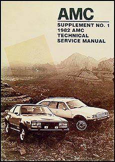1983 AMC Repair Manual Supplement Original 