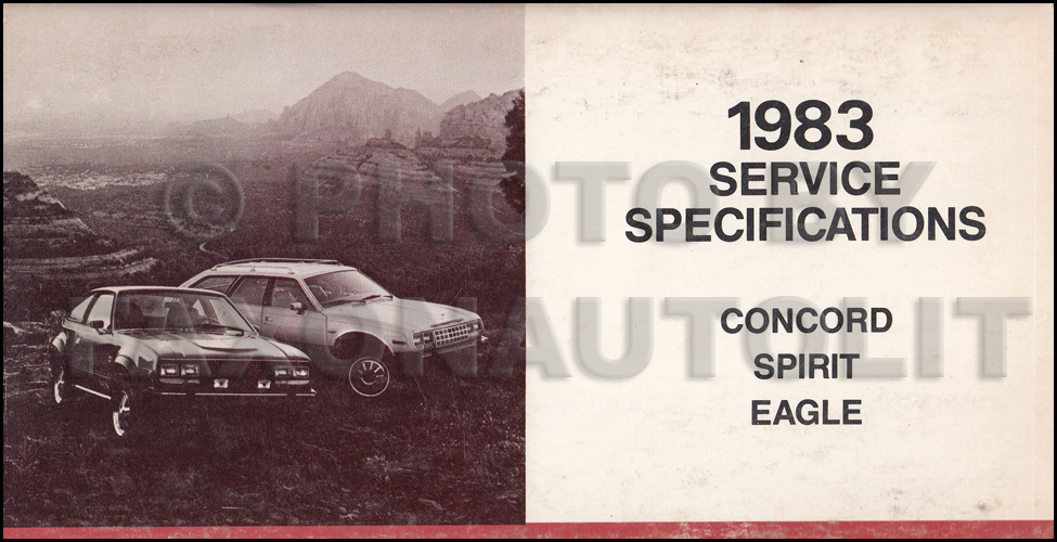 1983 AMC Service Specifications Manual