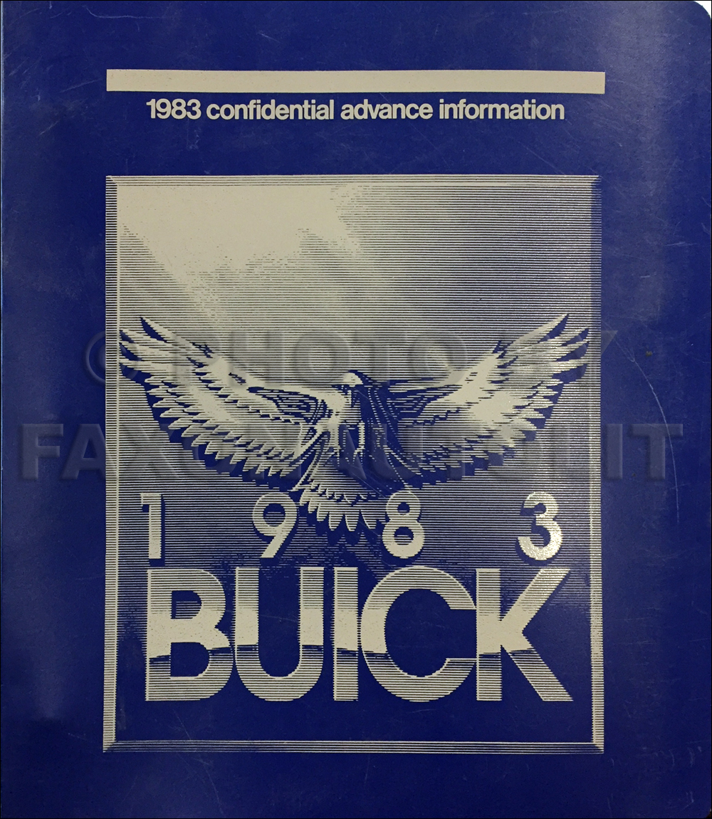 1983 Buick Advance Dealer Album Original