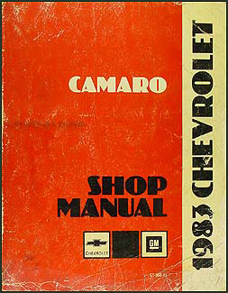 1983 Chevy Camaro Repair Manual Original