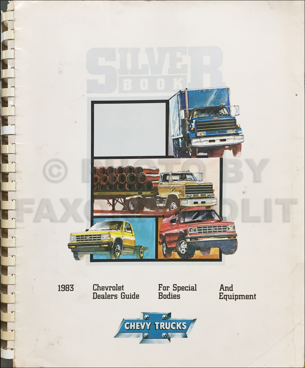 1983 Chevrolet Truck Silver Book Special Equipment Dealer Album