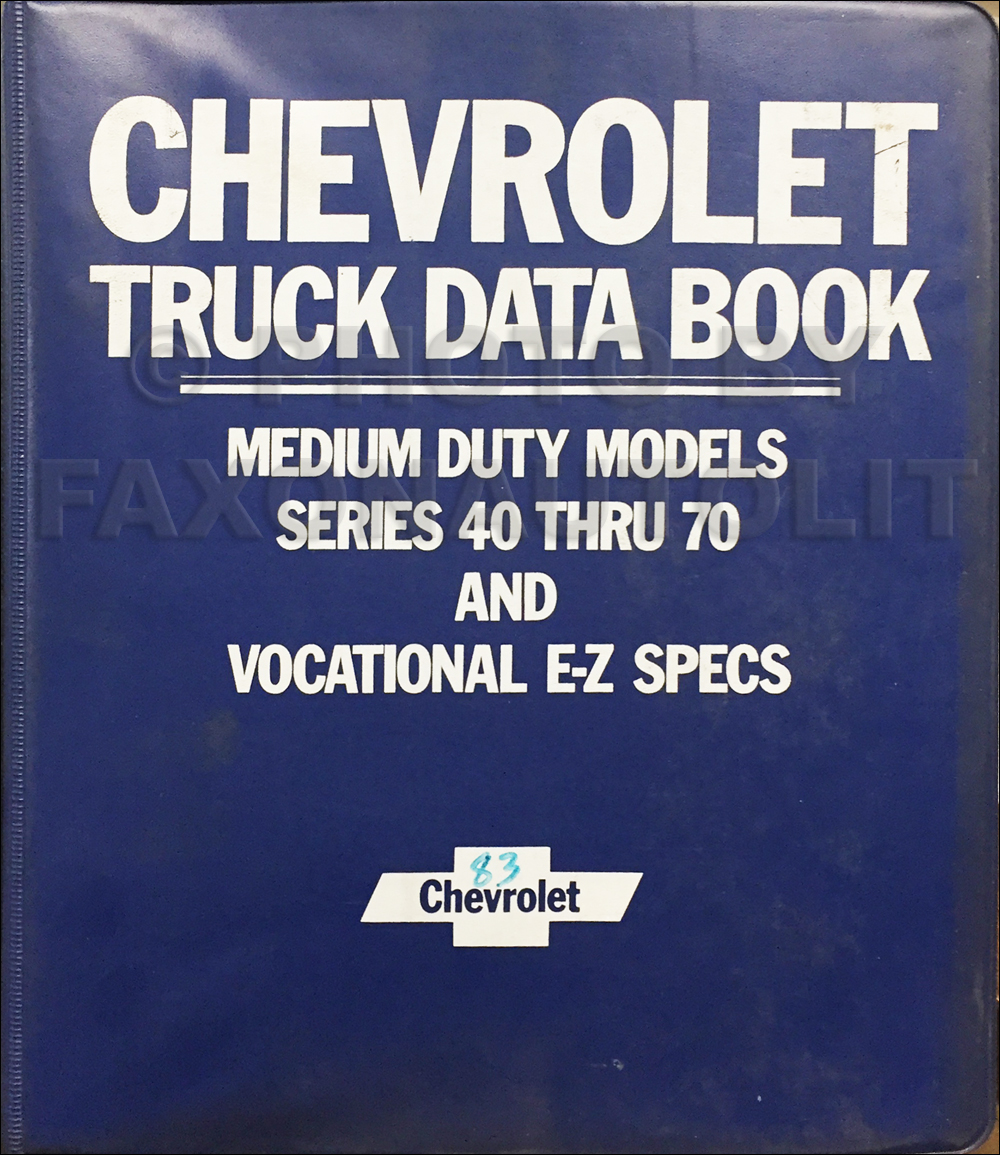1983 Chevrolet Medium Duty Truck Data Book Original 