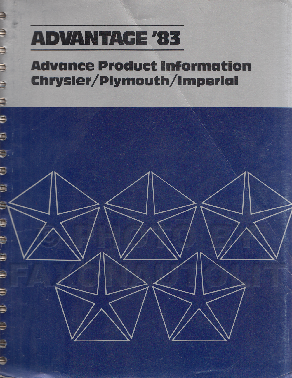1983 Chrysler Plymouth Advance Color and Upholstery Album and Data Book Original