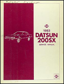 1983 Datsun 200SX Repair Manual Original