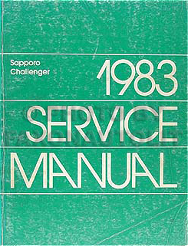 1983 Sapporo & Challenger Shop Manual Original