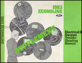 1983 Ford Econoline Van & Club Wagon 6.9 Diesel Electrical Manual Supp